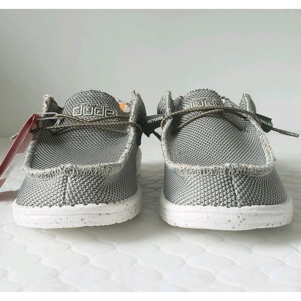 NWT Hey Dude Wally Sox Asphalt Mens Size 8 Slip-On Casual Shoes